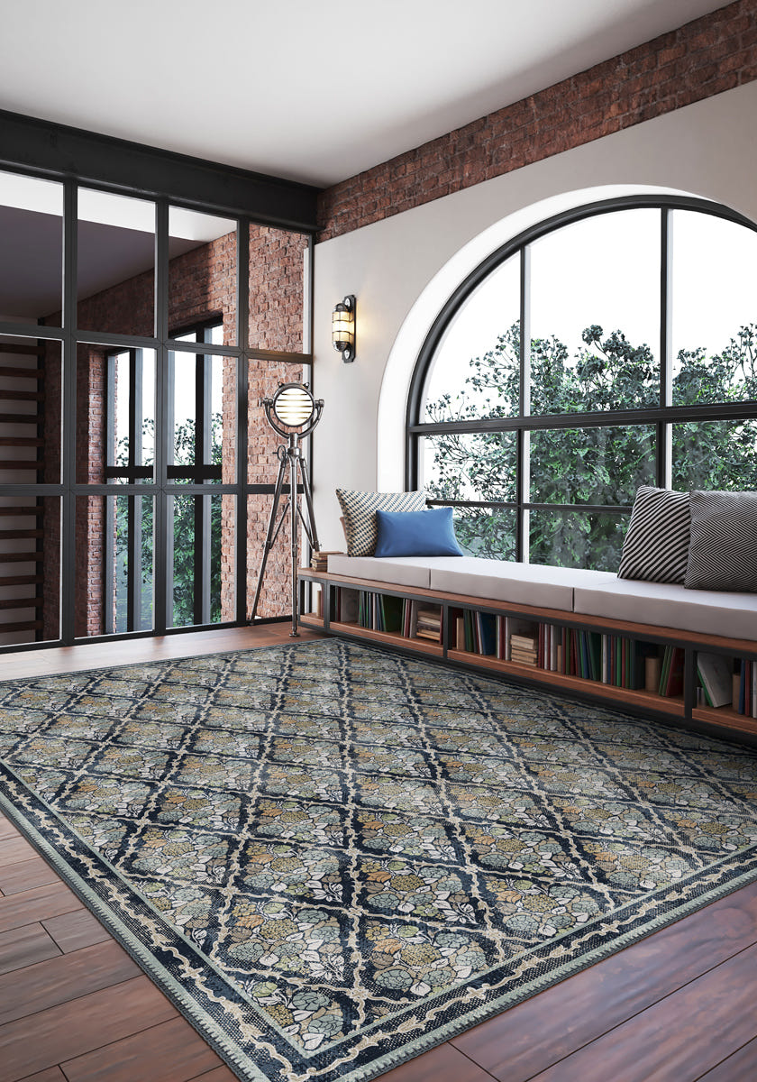 Willow Floral Trellis Rug