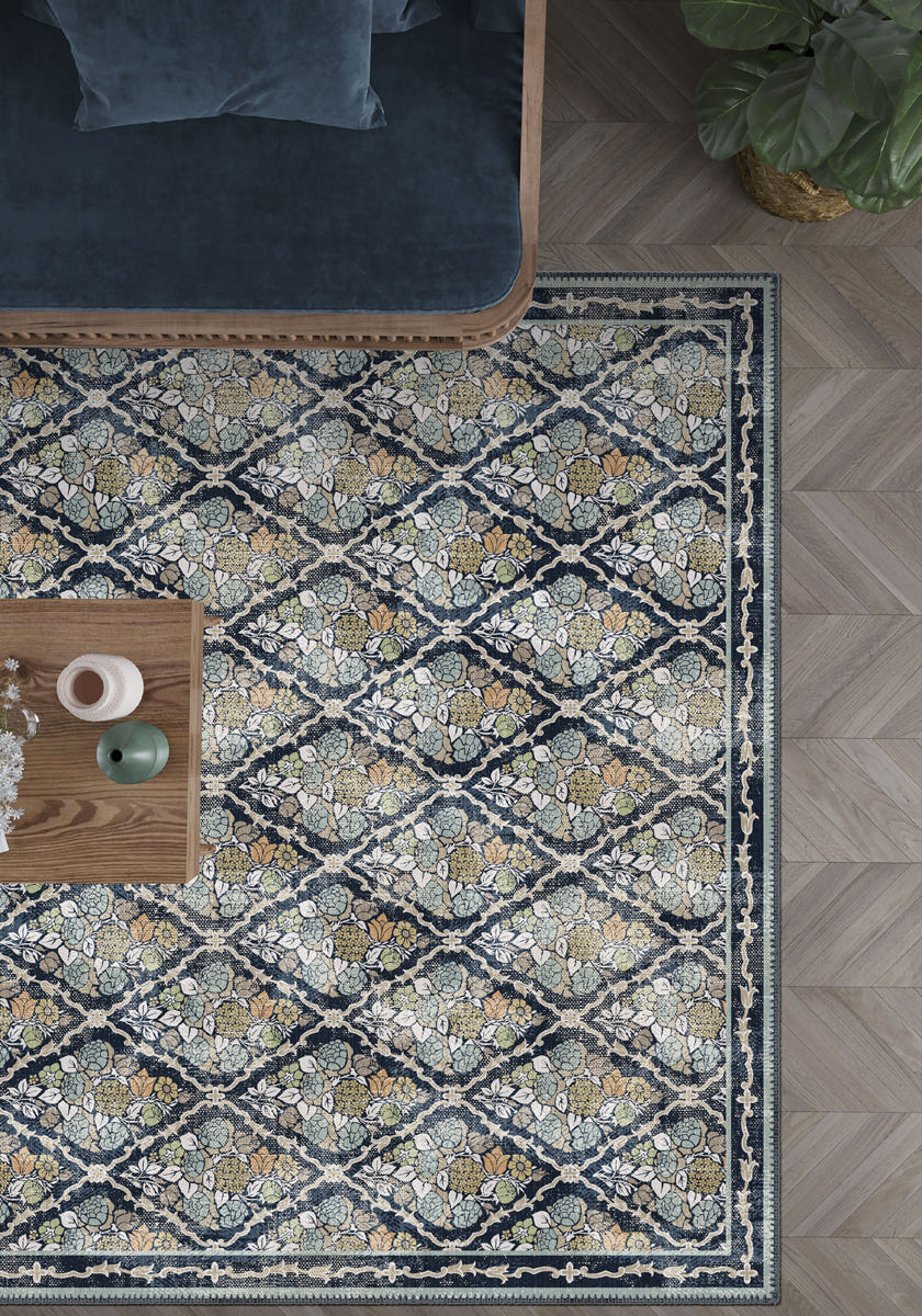 Willow Floral Trellis Rug