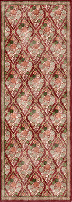 Willow Floral Burgundy Rug