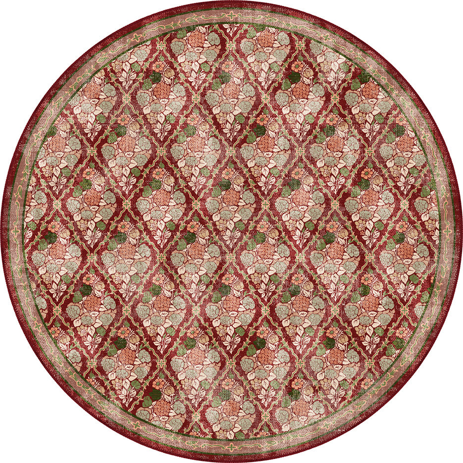 Willow Floral Burgundy Rug