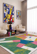 Harry Abstract Football Rug