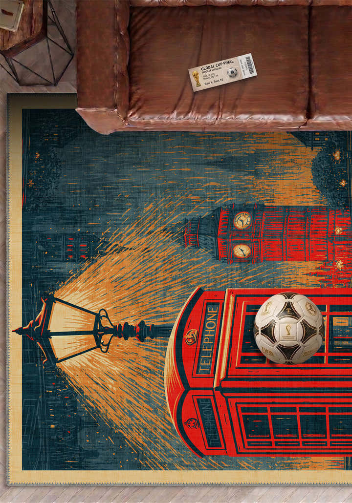 The Red Telephone Box Rug