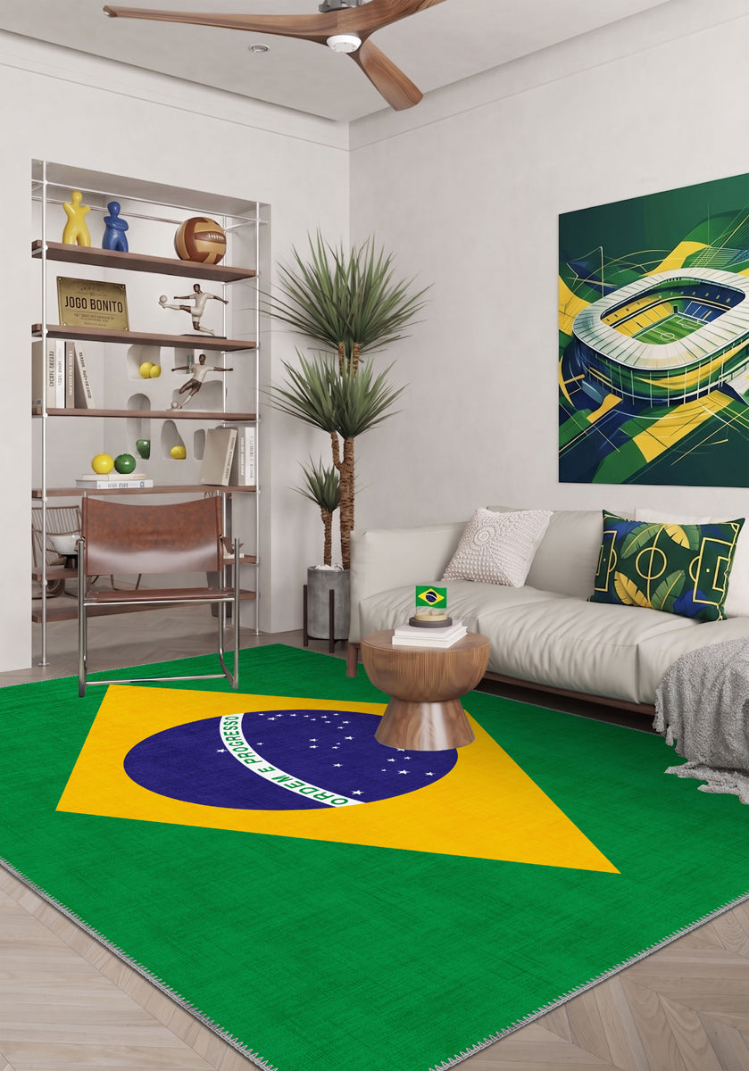 Rio Brazil Flag Rug