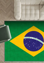 Rio Brazil Flag Rug