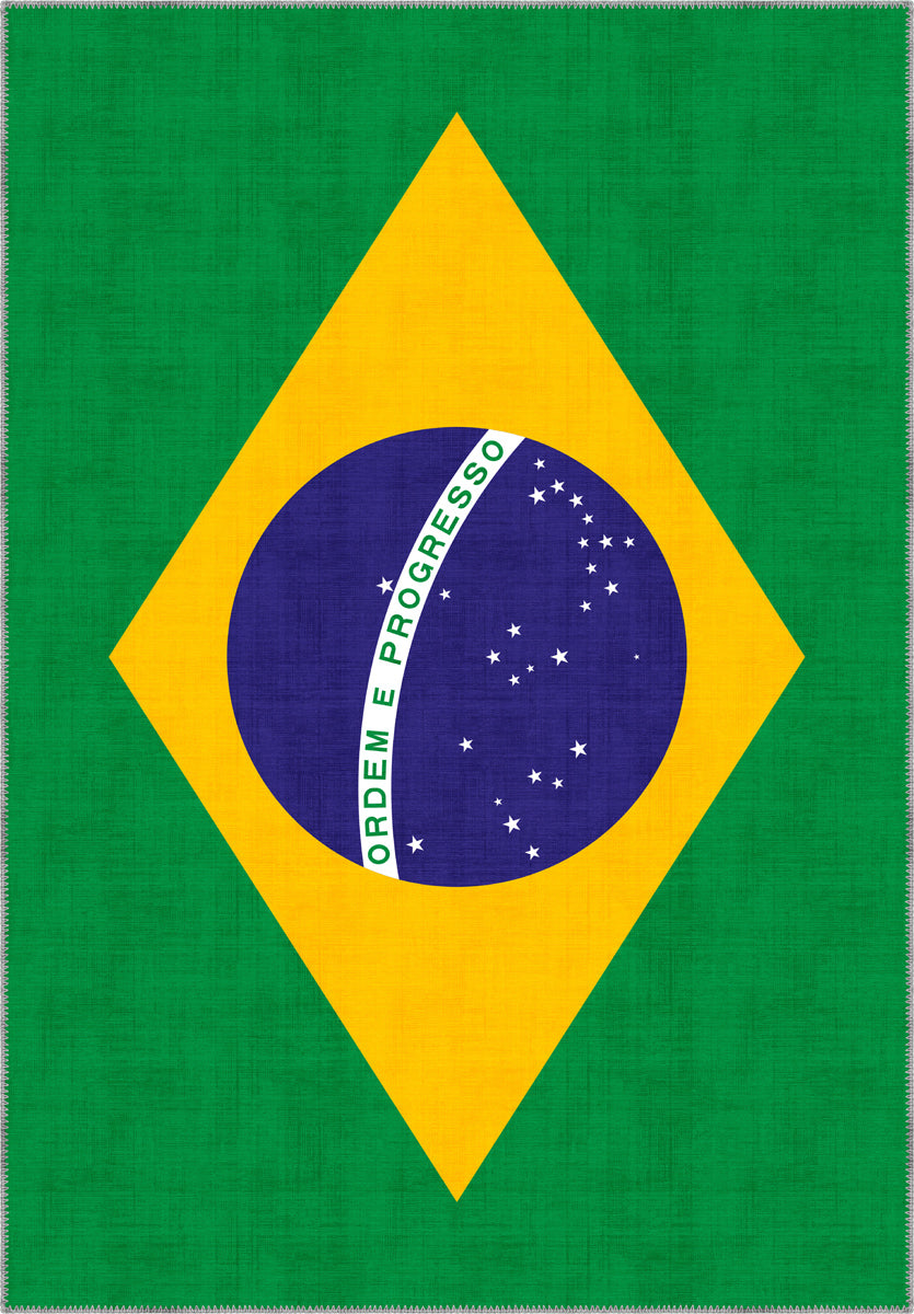 Rio Brazil Flag Rug