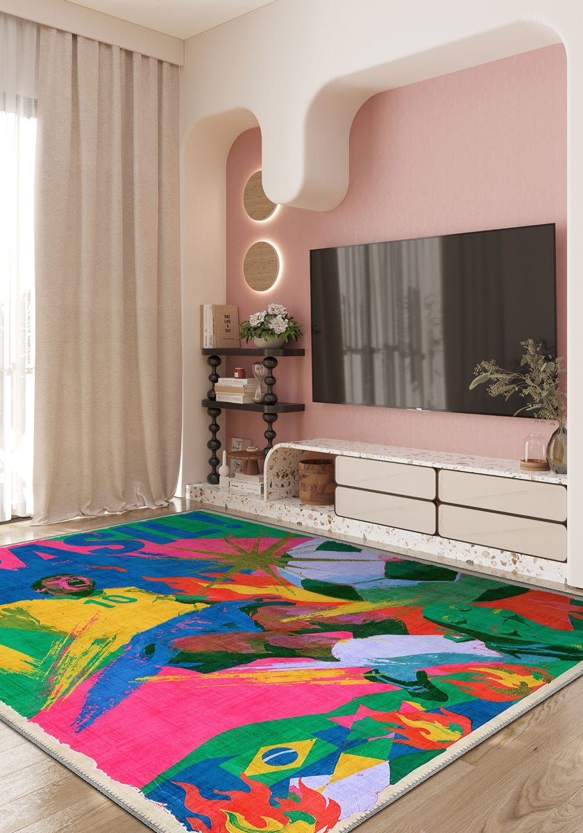 Caio Brazil Football Rug