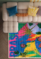 Caio Brazil Football Rug