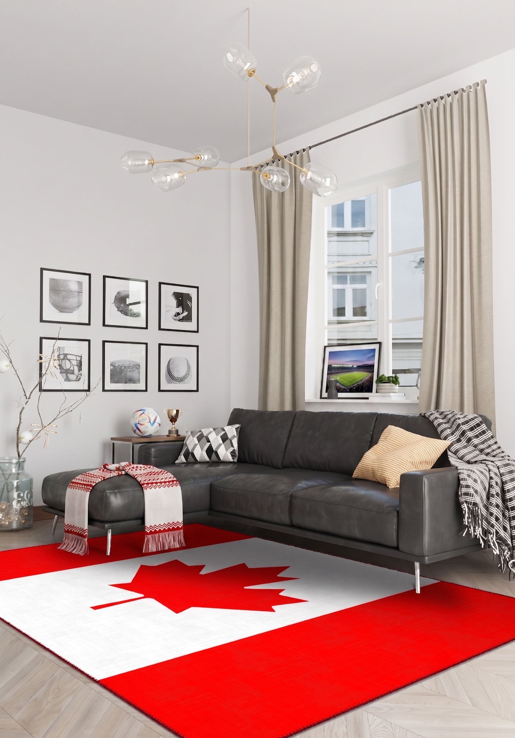 Mapleton Canada Flag Rug